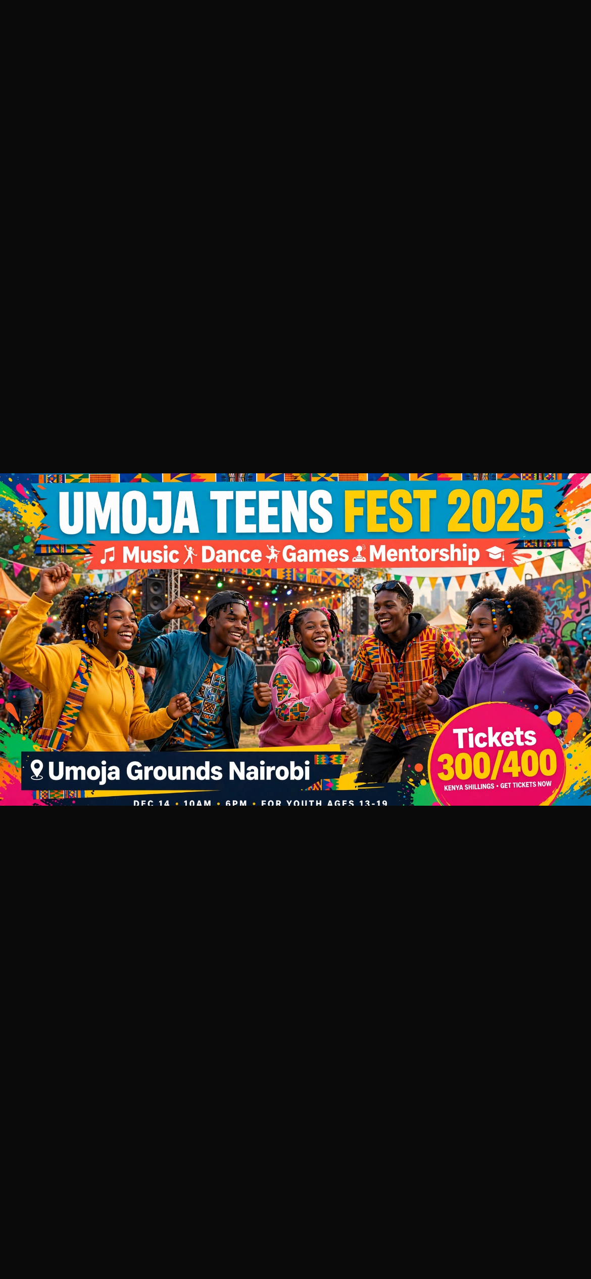 Umoja teens fest - Buy tickets on Pata Ticket